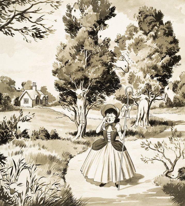 Little Bo Peep pusselsida av English School