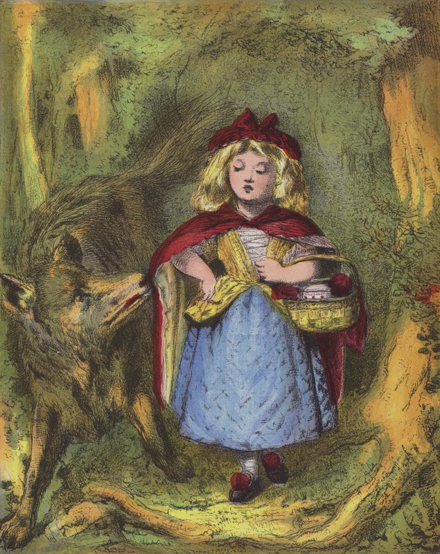 Rödluvan (chromolitho) av English School