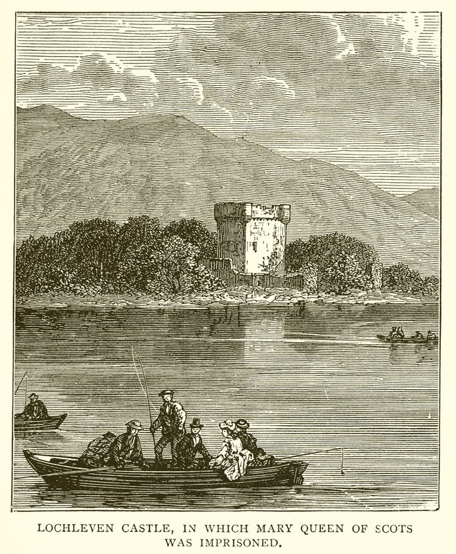 Lochleven slott, där Mary Queen of Scots var fängslad av English School