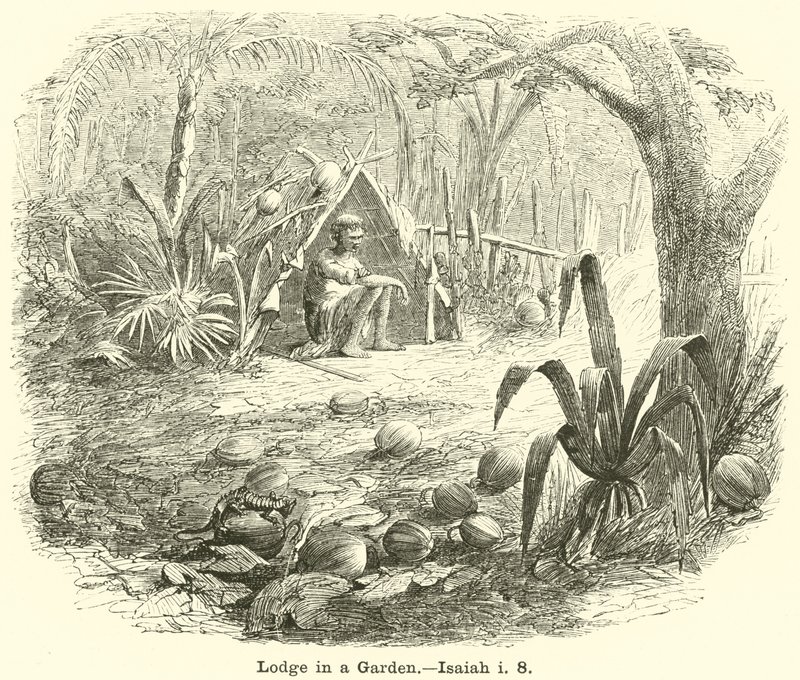 Lodge in a Garden, Jesaja, i, 8 av English School