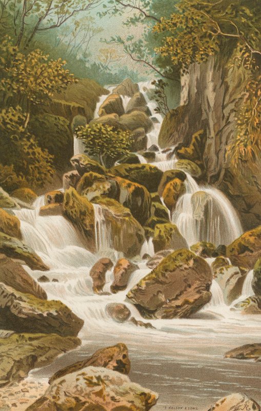 Lodore Falls--Derwentwater av English School