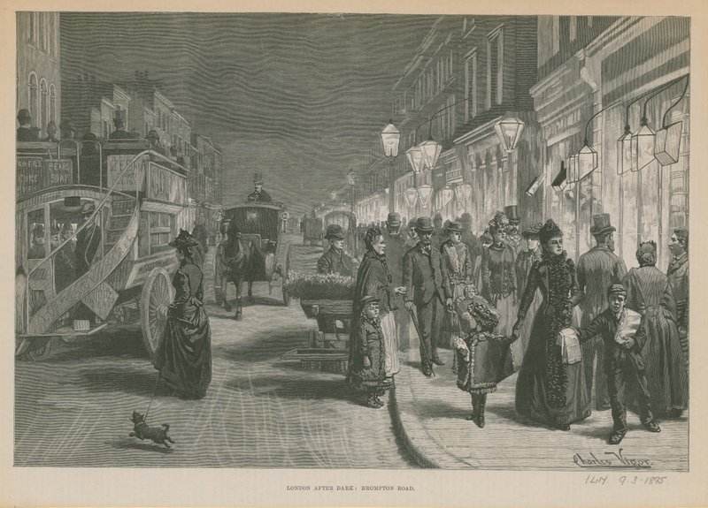 London After Dark: Brompton Road av English School