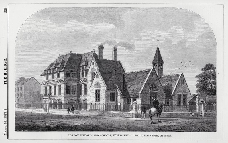 London School-Board Schools, Forest Hill (gravyr) av English School