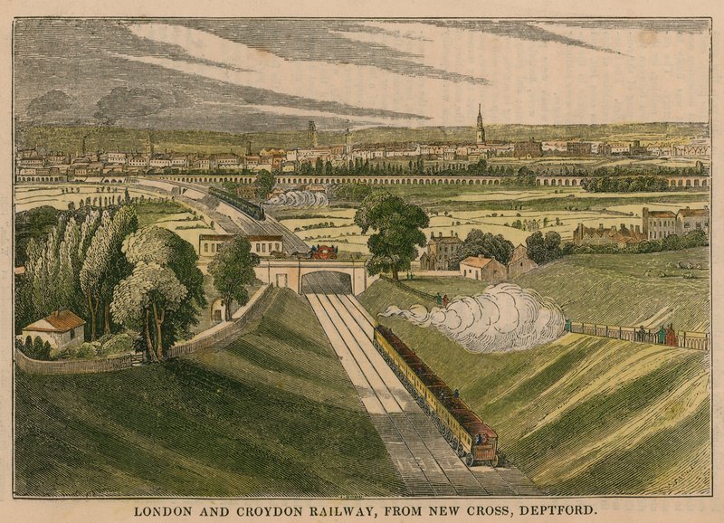 London och Croydon Railway, från New Cross Deptford av English School