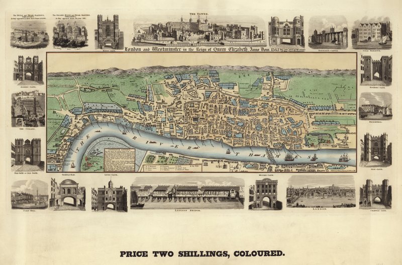 London och Westminster under drottning Elizabeth I:s regeringstid av English School