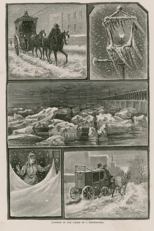 London i greppet om en snöstorm av English School