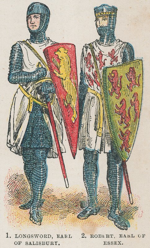 Longsword, jarl af Salisbury; Robert, jarl af Essexswed av English School