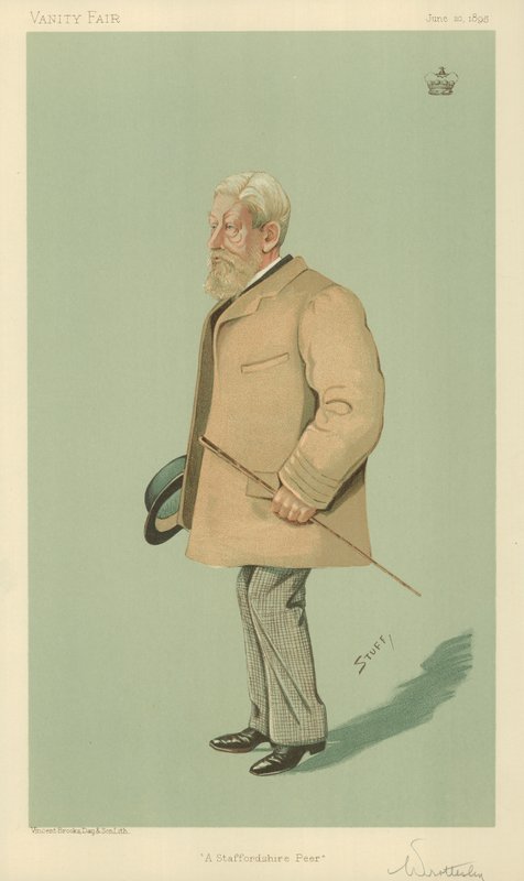 Lord Arthur Wrottesley, A Staffordshire Peer, 20 juni 1895, tecknad Vanity Fair av English School