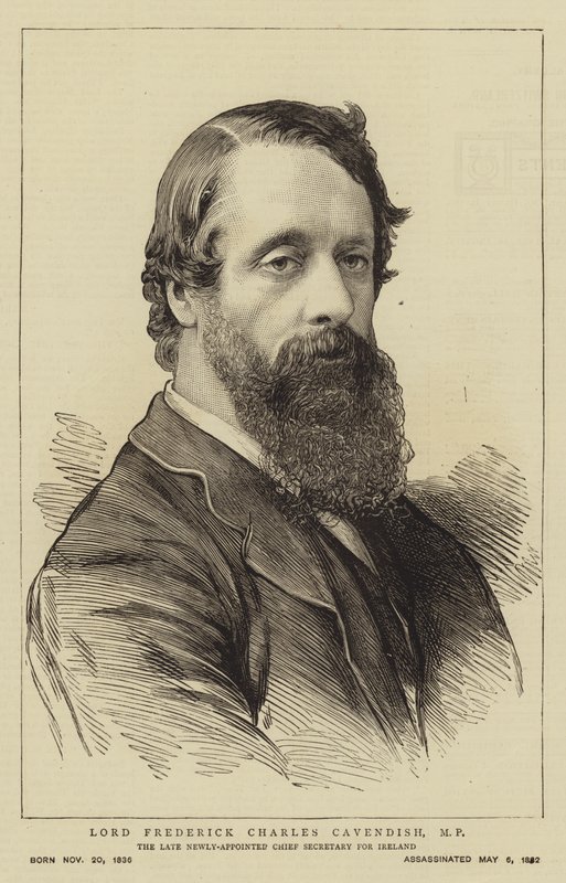 Lord Frederick Charles Cavendish, MP (gravyr) av English School