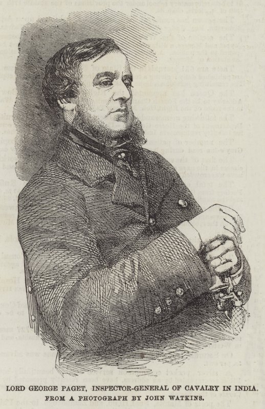Lord George Paget, generalinspektör för kavalleriet i Indien (gravyr) av English School