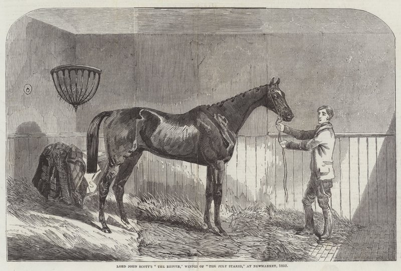 Lord John Scotts "The Reiver", vinnare av "The July Stakes", på Newmarket av English School