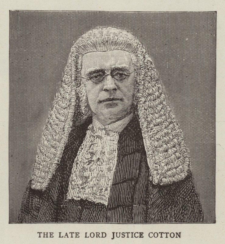 Lord Justice Cotton (gravyr) av English School
