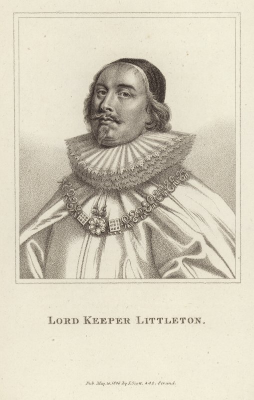 Lord Keeper Littleton av English School