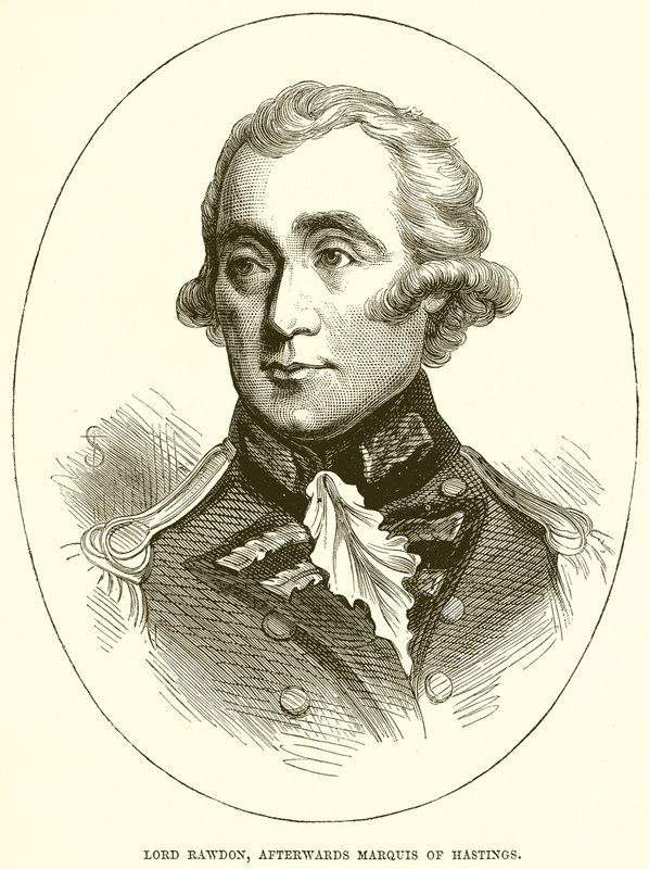 Lord Rawdon, efteråt markisen av Hastings av English School