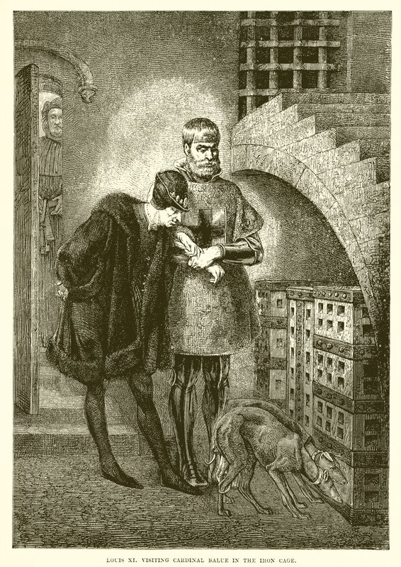 Ludvig XI besökte kardinal Balue under järnåldern av English School