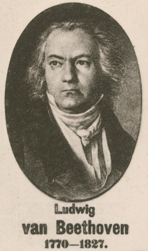 Ludwig van Beethoven (gravyr) av English School