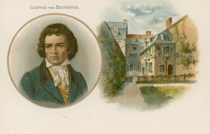 Ludwig van Beethoven, tysk kompositör och pianist av English School