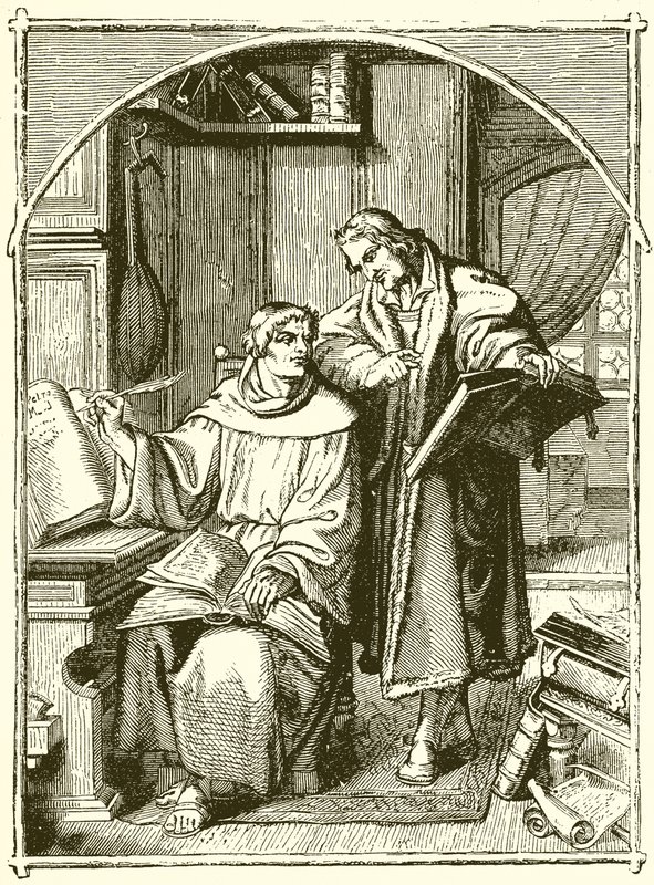 Luther och Melancthon av English School