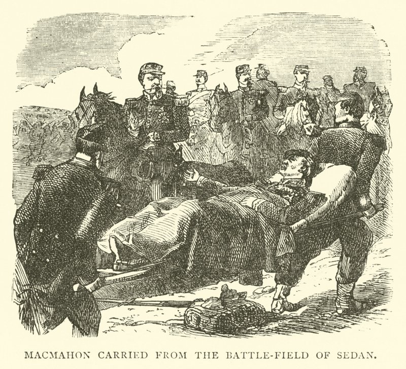 Macmahon bars från slagfältet i Sedan, september 1870 av English School