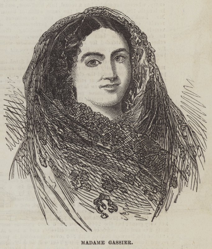 Madame Gassier (gravyr) av English School