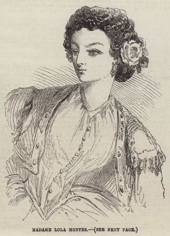 Madame Lola Montes (gravyr) av English School