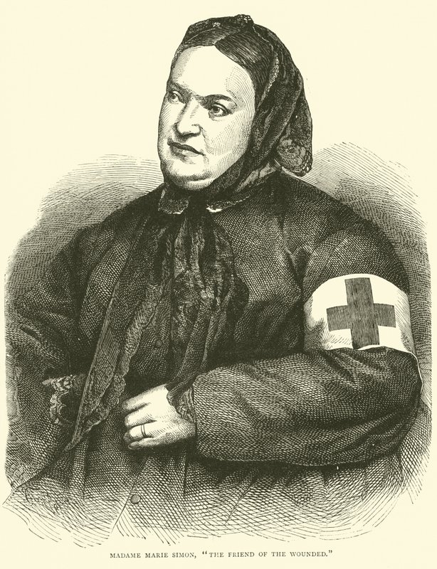 Madame Marie Simon, De sårades vän, januari 1871 av English School