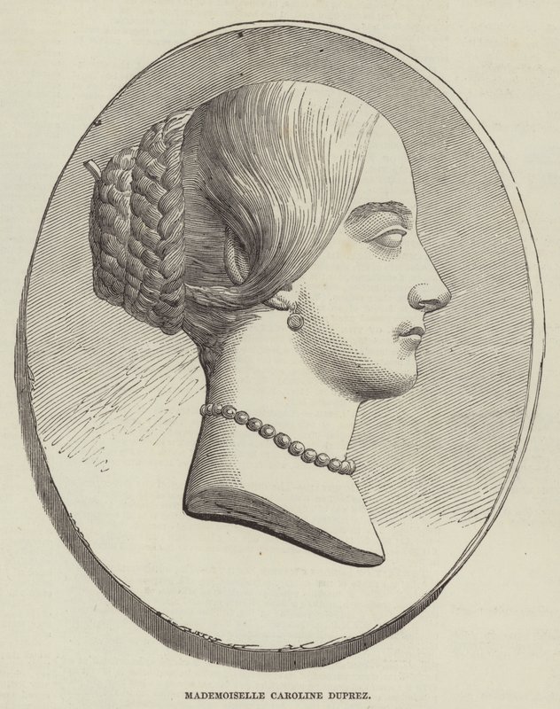 Mademoiselle Caroline Duprez (gravyr) av English School