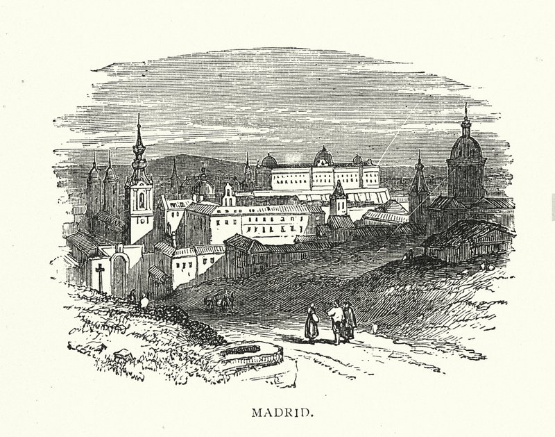 Madrid (gravyr) av English School