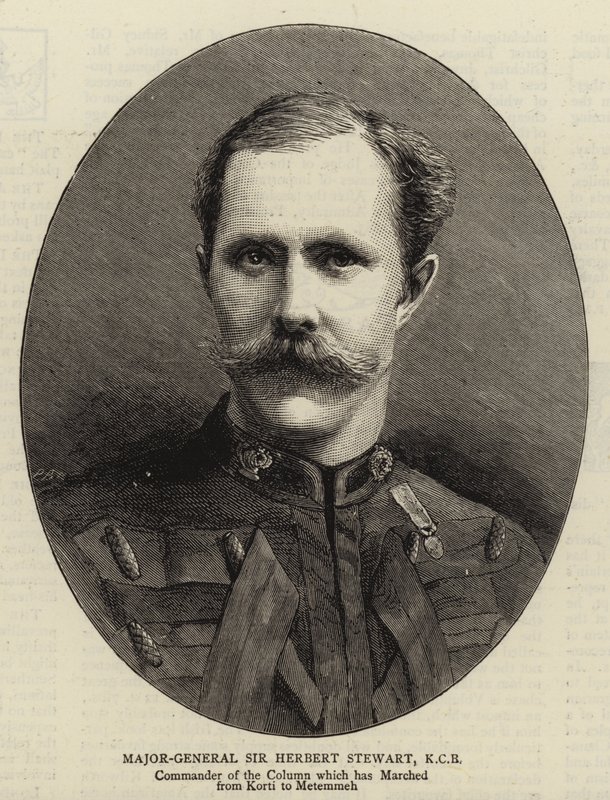 Generalmajor Sir Herbert Stewart, KCB (gravyr) av English School