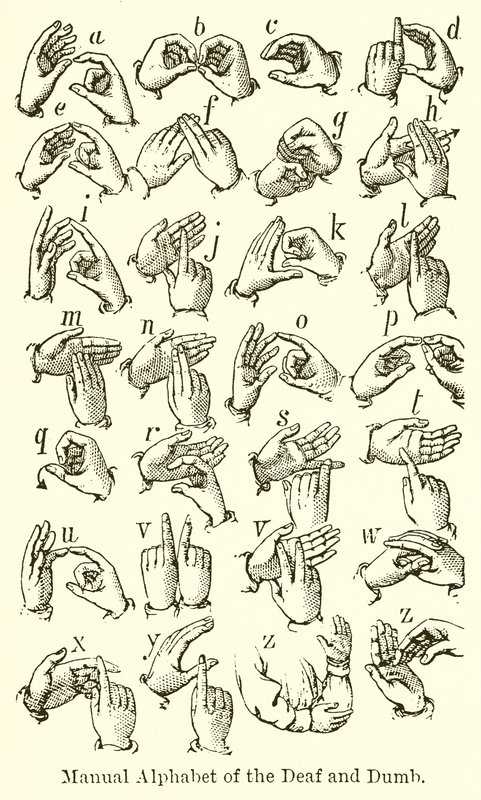 Manual Alfabet of the Deaf and Dumb av English School