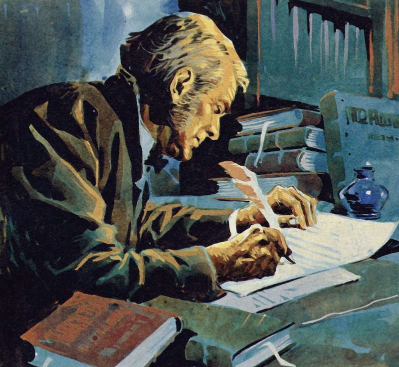 Många år senare skrev Darwin sin bok The Origin of Species av English School