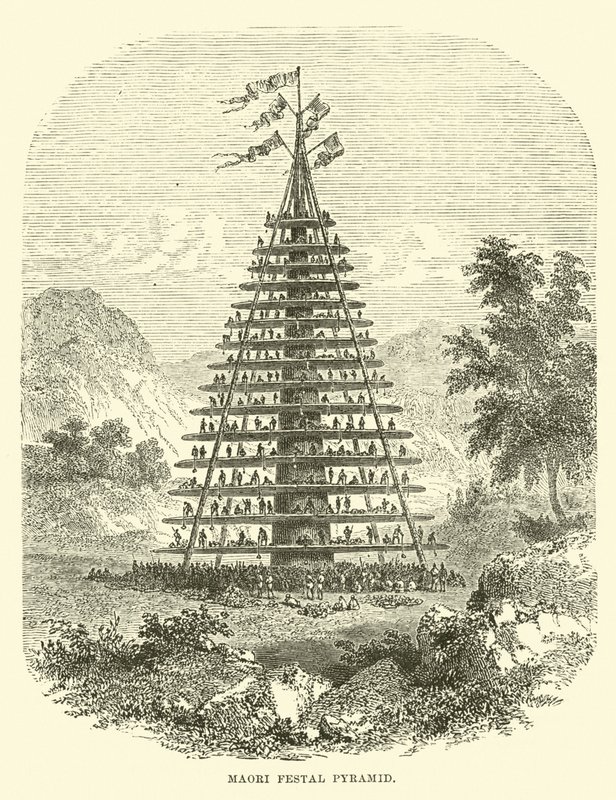 Maori festpyramid av English School