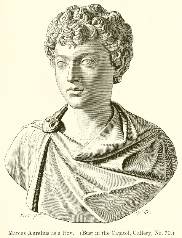 Marcus Aurelius som pojke. (Byst i Capitolium, Galleri, nr 70) av English School