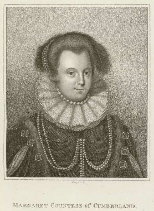 Margaret, grevinna av Cumberland (gravyr) av English School
