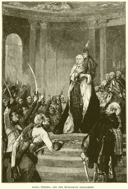 Maria Theresa och det ungerska parlamentet av English School