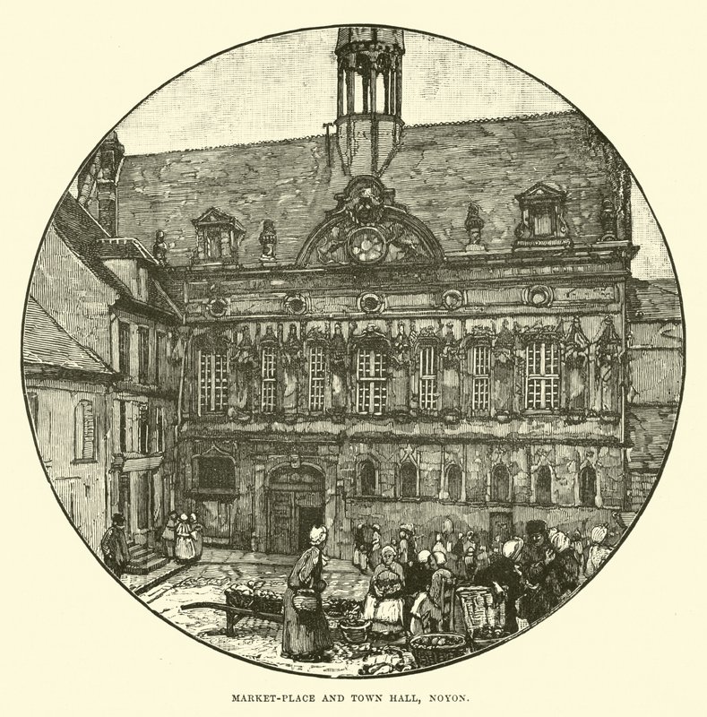 Marknadsplats och rådhus, Noyon av English School
