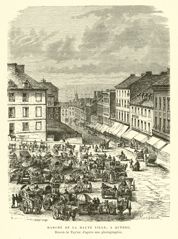 Market of the Upper Town, Quebec City, Kanada av English School
