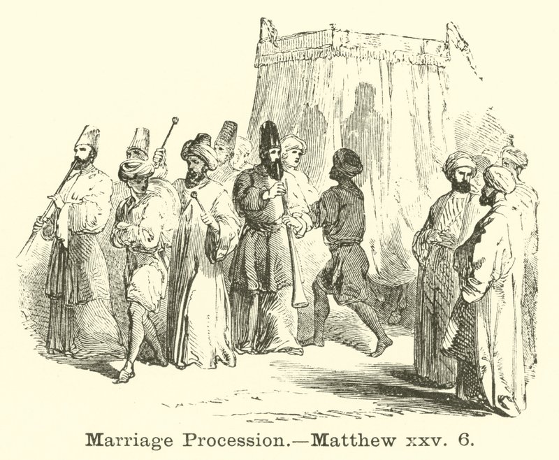Marriage Procession, Matthew, xxv, 6 av English School