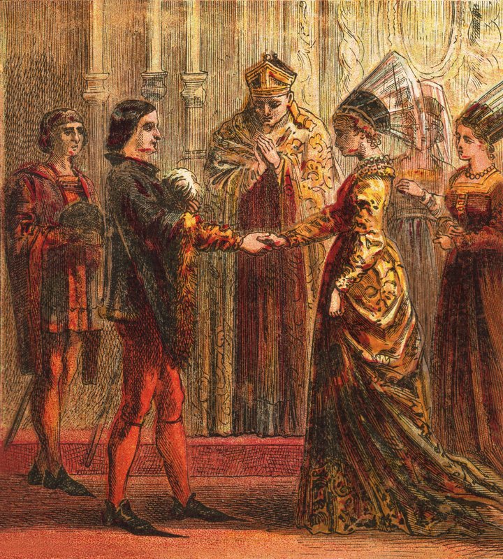 Äktenskap med Henry V av English School