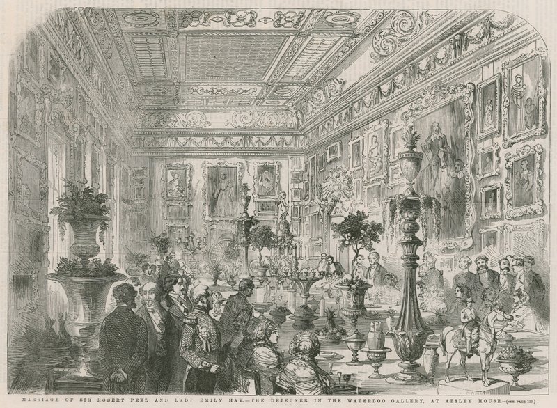 Äktenskap mellan Sir Robert Peel och Lady Emily Hay av English School