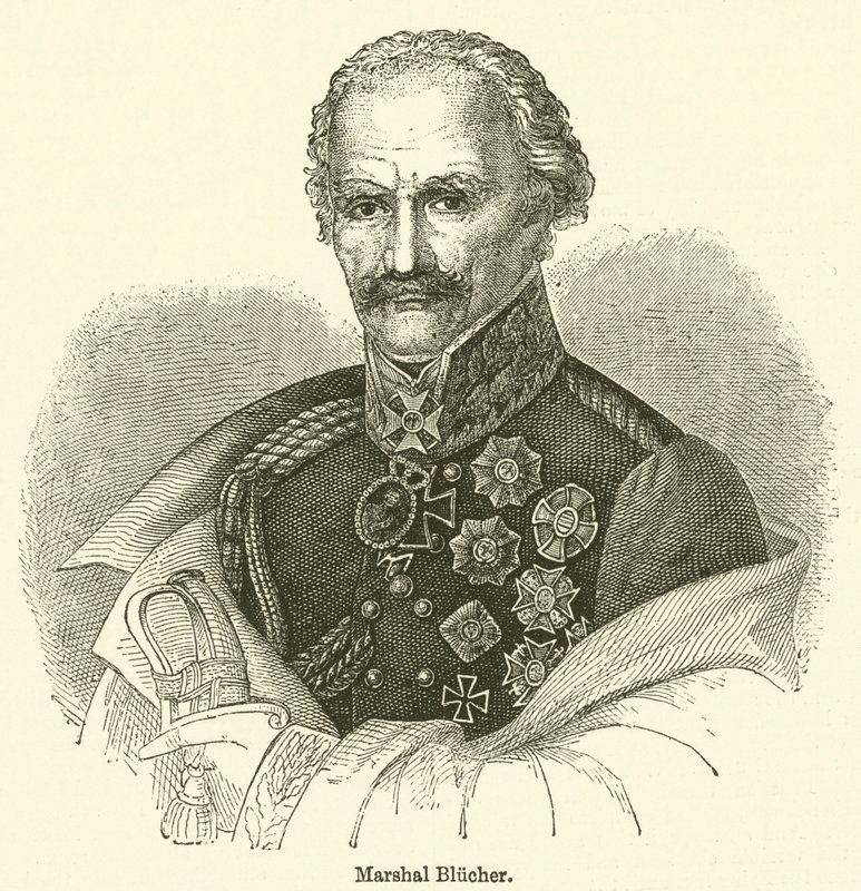 Marskalk Blucher (gravyr) av English School