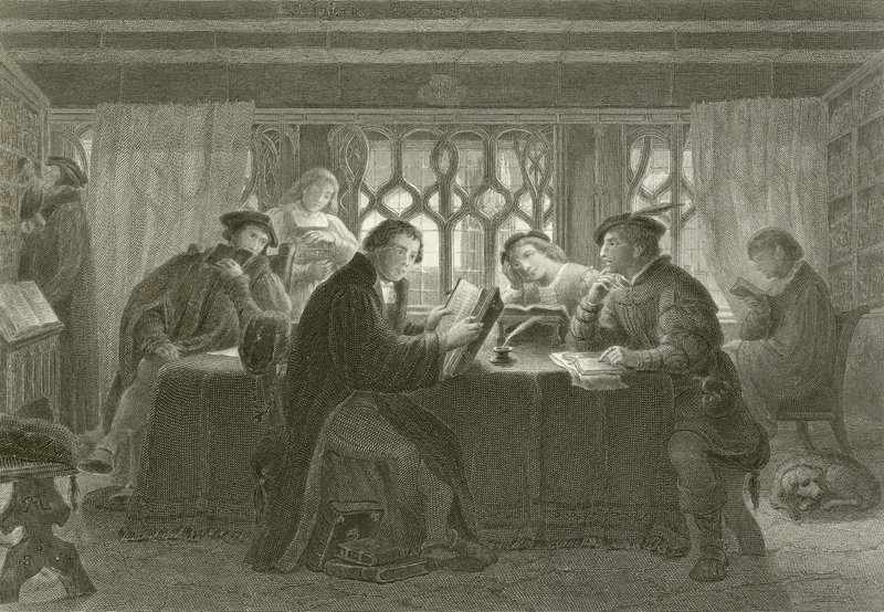 Martin Luther läser Bibeln av English School