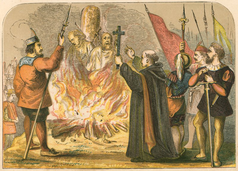 Ridleys och Latimers martyrskap av English School