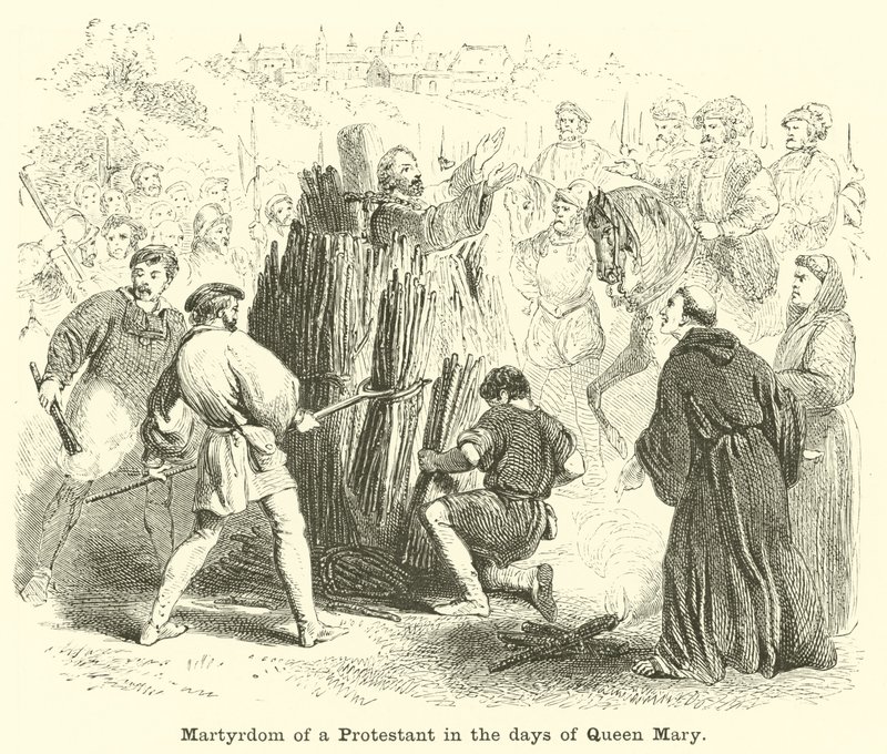 En protestants martyrskap på drottning Marys dagar av English School