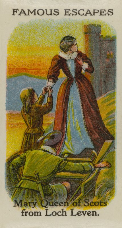 Mary Queen of Scots från Loch Leven av English School