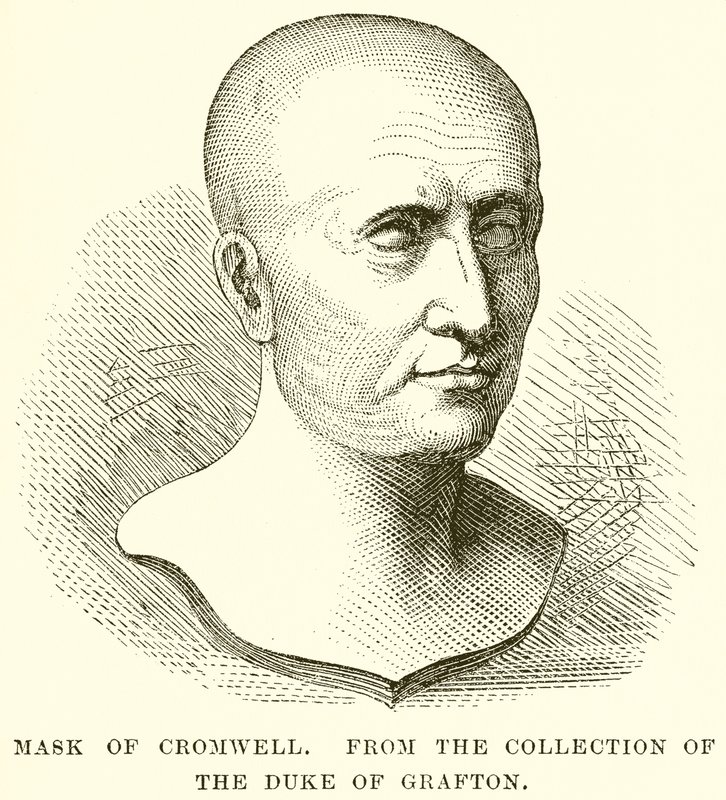 Mask av Cromwell av English School