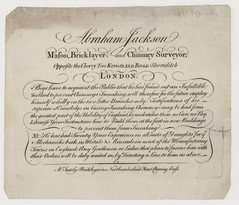 Mason, Abraham Jackson, byteskort av English School