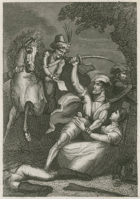 Massaker av den brittiska garnisonen i Kandy, Ceylon, 1803 av English School