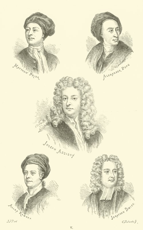 Matthew Prior, Alexander Pope, Joseph Addison, Allan Ramsay, Jonathan Swift av English School