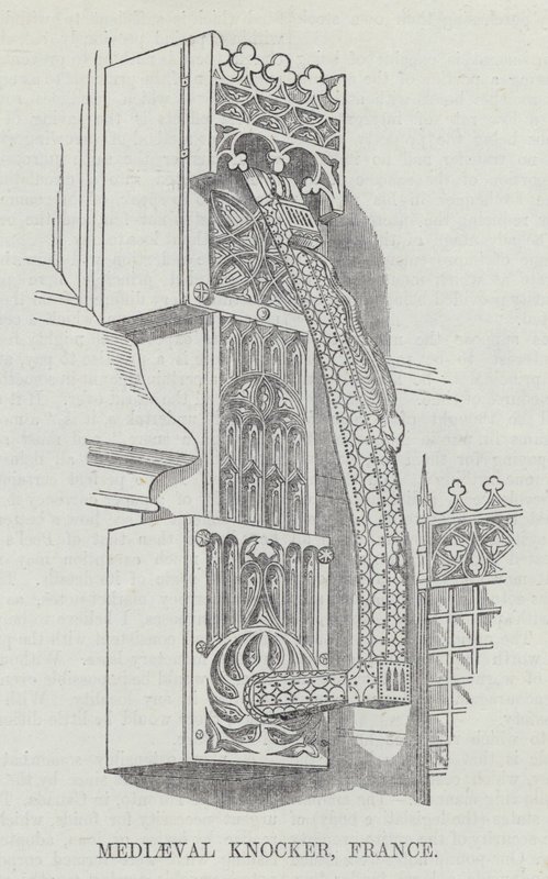 Medieval Knocker, Frankrike (gravyr) av English School